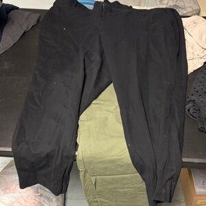 Men's Black and Green Pants